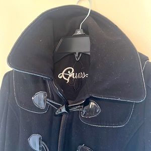 Price drop! Guess black adorable jacket pea coat